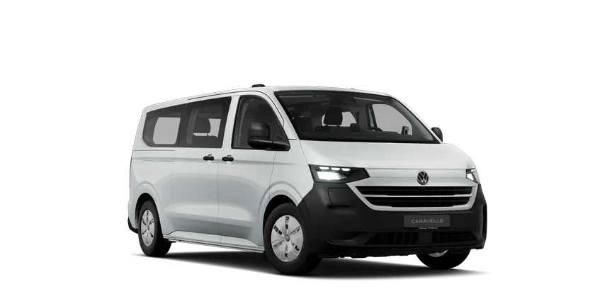 e-Caravelle Shuttle FLEX mit Aufbauhersteller AMF Bruns 3/4-view