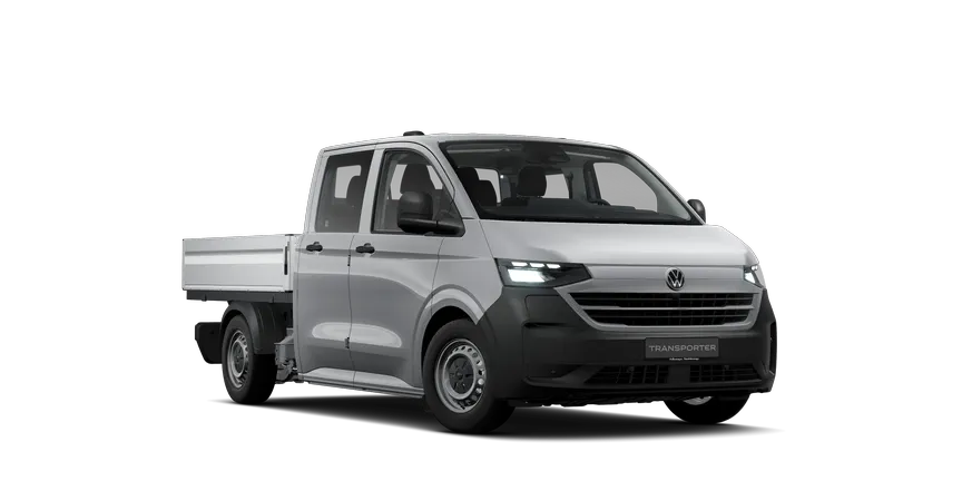 Der neue e-Transporter Pritsche DoKa 3/4-view
