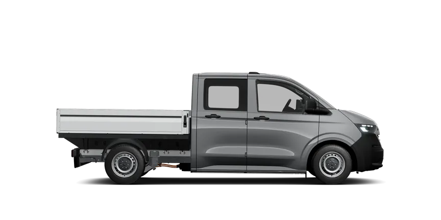 Der neue e-Transporter Pritsche DoKa side-view