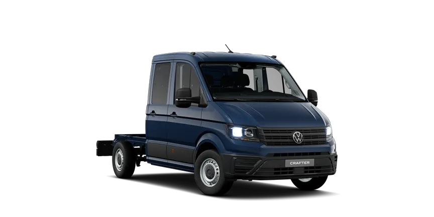 Crafter 35 Chassi med dubbelhytt 3/4-view