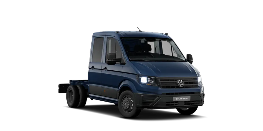 Crafter 50/55 Chassi med dubbelhytt 3/4-view