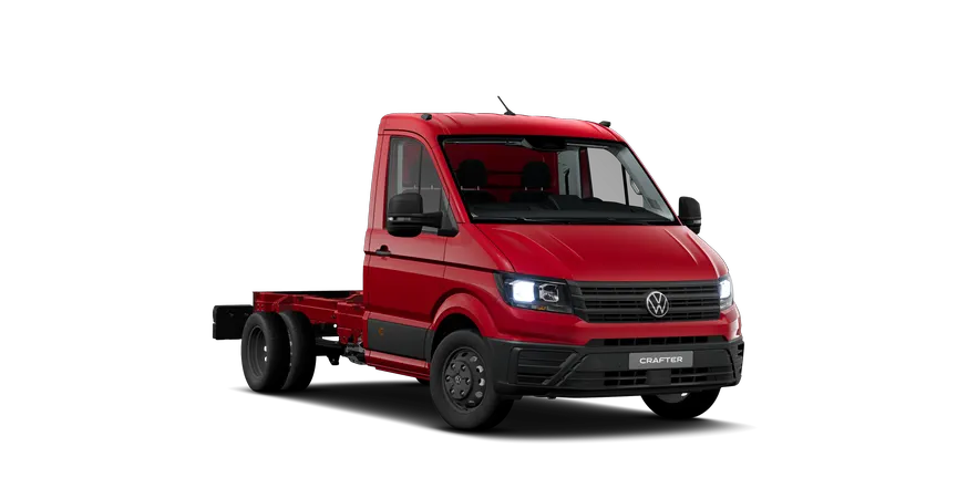 Crafter 50/55 Chassi med enkelhytt 3/4-view