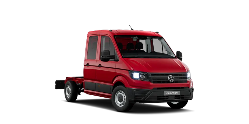 Crafter Chassi med dubbelhytt 3/4-view